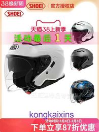 SHOEI high end Motorcycle helmet for High quality Japanese SHOEI J CRUISE 2nd generation motorcycle helmet with dual lenses for men and women half anti fog