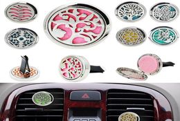 Home Essential Oil Diffuser For Car Air Freshener Perfume Bottle Locket Clip With 5PCS Felt Pads Home Fragrances 23 Styles XD203144048334