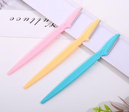 Whole Eyebrow Knives Eyebrow Razor Women Facial Epilator Sourcil Brow Trimmer Facial Hair Shaving Remover 1200pcs4568411