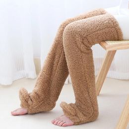 Women Socks Thigh High Fuzzy Ladies Over Knee Fluffy Fur Bed Sleeping Warm Legging Stocking Plush Leg Warmers For