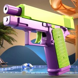 Sand Play Water Fun Kids Gravity Straight Jump Toy Mini 3D Printed Gun Non-Firing Cub Stress Relief Christmas Gift H240521