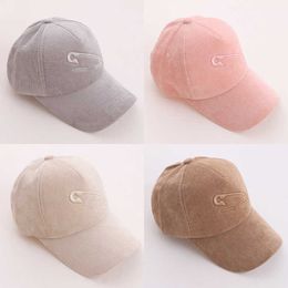 20 Taurus New Autumn and Winter Mens and Womens Embroidered Solid Colour Fashion Corduroy Baseball Hat