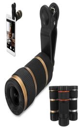 Practical 8x Optical Telescope Mobile Telepo Lens with Clip for Smartphone Pographers Silver2070417