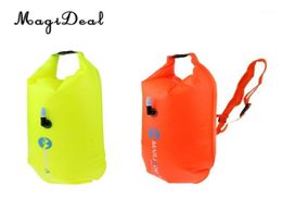 MagiDeal Lightweight High Visibility Inflatable Dry Bag Open Water Swim Float Tow Bag Fluo for Swimming Triathlon Accessories19103476