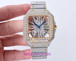 1:1 AF top-level replica Carter full diamond Sandoz hollowed out wristwatch with quartz movement size of 39.8mm and counter packaging box 2JKE