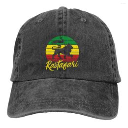 Ball Caps Rasta Flag Lion Multicolor Hat Peaked Women's Cap Rastafari of Judah Classic Retro Personalised Visor Protection Hats 19