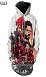 Factory Whole La Casa De Papel Hoodies 3D Print Women Men Jogging Sweatshirt Money Heist The Paper House Streetwear Wild Pullo1295688