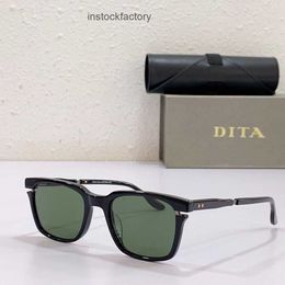 Original 1to1 DITA DITa Mens and Womens Plate Sunglasses DTX-112 Glasses Full Frame Black Can be Matched with Height Count6X9L