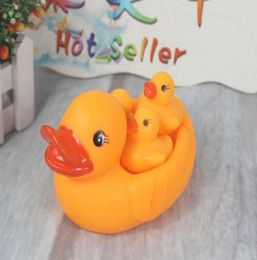 Baby Shower Toy Rubber Ducky Duckie Birthday Favours Gift 1set1big mother duck3small ducks8415782