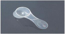 10g Gramme 20ML HDPE Spoon Plastic Scoop Measuring Tool for Liquid medical powder transparent 200pcslot OP947B8569509