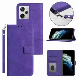 Leather Cases For X4 M4 F4 Redmi 10C 10A Note 11 11E K40 Pro Plus 5G 4G Wallet Case PU TPU Lanyard 240304