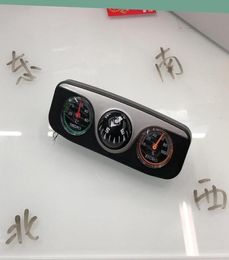 Outdoor Gadgets Mini 3 In 1 Guide Ball Builtin Auto Compass Thermometer Hygrometer Decoration Ornaments Car Interior AccessoriesO2815118
