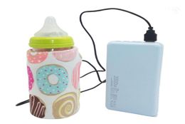 USB Milk Water Warmer Travel Stroller Insulated Bag Baby Nursing Bottle Heater6380397