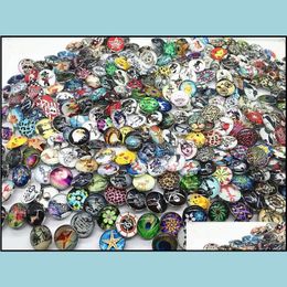 Clasps & Hooks Jewelry Findings Components Whole 100Pcs Lot Assorted Mixed Different Styles High Definition 18Mm Round Glass G2170