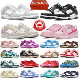 With box designer running shoes men women lows Panda White Black Grey Fog UNC Triple Pink University Red Blue City of Love mens trainers sports outdoors sneakers GAI