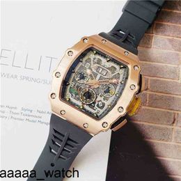 Wristwatch RicharMill Designer Watches Superclone Luxury Mens Mechanics Watch Wristwatches Multifunctional Automatic Mechanical Sports Rm1103 Swiss ZF Facto