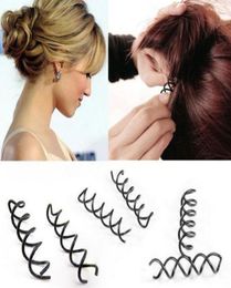 Spiral Spin Screw Pin Hair Clip Hairpin Barrette Black hair accessories Plate Made Tools B Magic Hair SCROO Bridal Styling 46587444