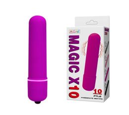 BAILE Sex Toys For Women BI014192 10 Speed Waterproof Bullet Vibrator Gspot Clitoris Silicone Vibe Adlut Sex Products q42016630528