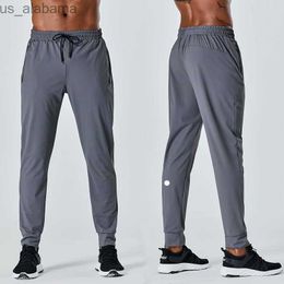 Pantaloni da uomo LL-Pantaloni da uomo Pantaloni da corsa sportivi Pantaloni da palestra per adulti Esercizio fitness Pantaloni con coulisse elastica ad asciugatura rapida 240308