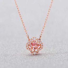 Designer Necklace VanCF Necklace Luxury Diamond Agate 18k Gold of four leaf clover necklace female element crystal