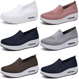 new breathable casual men women's shoes with fly woven mesh surface GAI featuring a lazy and thick sole elevated cushion sporty rocking shoes 35-45 21