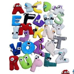 Stuffed & Plush Animals English 26 Letters Stuffed Toys Kawaii P Toy Doll Pie Education Dolls For Kids Christmas Birthday Gift Ins Dro Dhdlc