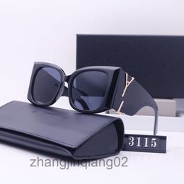 Designer YS L Yls Sunglasses Cycle Luxury Fashion Sports Polarise Sunglass Men Woman Vintage Driving Beach Travel Party Festival Golden Black Square Sun Glasses