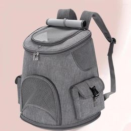 Dog Carrier Bag Stylish Cats Puppy Soft-Sided Carriers Side Pocket Pet Container Mesh Ventilation Cross-body For Trip