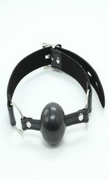 w1023 U Leather Open Mouth Gag Oral Fixation Mouth Plug Stuffed Head Bondage Restraints Sex Products For Couple Adult Games9162267