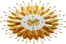 Nordic Luxury Wall Clocks Metal Modern Large Gold Wall Clock 3d Simple Art Watches Horloge Murale Home Decoration FZ2957705802