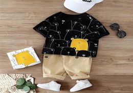 Cartoon Cute Baby Clothes Boys Summer Animal Print Shirt Set and Short Set for Boy Outfit Clothing Costume 1 2 3 4 Years T2006073659882