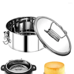 Double Boilers Food Steamer Flan Pan Mould With Handle Basket Sum Dumplings Non Stick Cake Baking Tool Pie Maker