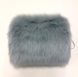 Faux Fur Winter Hand Muff Ivory White Black Red Color Cheap Warm Bridal Handwarmers Wedding Gloves Accessories9627163