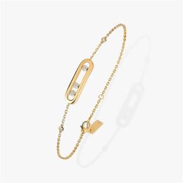 Charm Designer Jewellery for Women Messikas Plated Gold Bracelet Fashion Resplendent Sparkling Diamond Bracelets Valentines Day Wedding Gift Zh166 E4