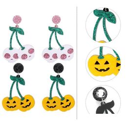 Stud 2 Pairs Earring Creative Pumpkin Jewelry Decorative Earrings Drop Delivery Dhnwi