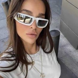 Y2K Future Style Silver Sunglasses P Home 2023 New Sweet Cool Spicy Girl Street Photo Concave Sunglasses for Men and Women