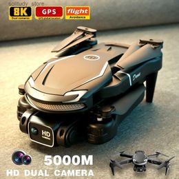Drones Avoidance Drone Professional 8K Dual HD Camera Aerial Photography Aircraft WiFi G Brushless Drone Free New Year Gift Delivery Q240308