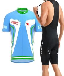 Racing Sets Classic Djibouti Summer Men039s Cycling Jersey Set Road Bicycle Shirt Downhill High Quality Pro Team Mountain Bike 9657078