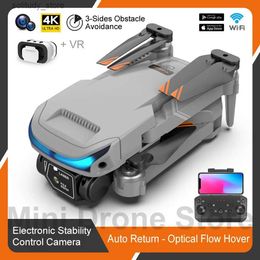 Drones XT9 RC Helicopter Follow Me Obstacle Avoidance Mini VR Drone 4k HD Folding Quadcopter With Electrical Control Camera Free Return Q240308