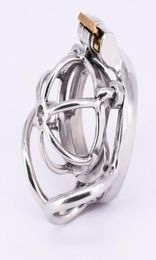 Stainless Steel Male Cage with Balls Locking Penis Ring Restraints Gear Sex Toy For Men5054099