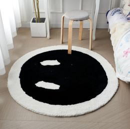 High-end French-Style round Cold-Proof Cashmere Bedside Blanket Stain-Resistant Wear-Resistant Household Mirror Blankets