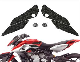 Motorcycle knee fuel tank traction pad matte nonslip stickers side protection decals for MV AGUSTA RIVALE STRADALE 8005584250