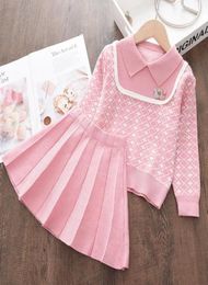 Clothing Sets Menoea Baby Girls Winter Clothes Suits Long Sleeve Sweater Shirt Skirts 2Pcs Christmas Outfits Knit Kids Toddler6456685