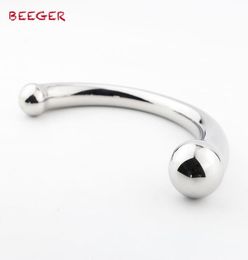 BEEGER The Chrome Crescent DildoProstate Massager Clitoris Stimulator Stainless Steel G Spot Anal Plug Y181101063477840