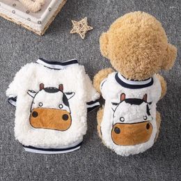 Dog Apparel Autumn And Winter Plush Sweaters Compared To Bear Cat Pet Clothing