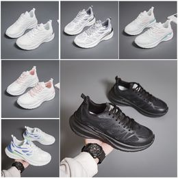 New Men Momen Shoes Caminhando Running Shoes Flat Sole Moda Moda Branca Preta Pink Sports Sports Sports Z1430 Gai