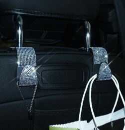 Interior Decorations 2Pcs Bling Rhinestones Hanger Car Accessories Seat Hook Auto Coat Back Universal Storage Holder8283853