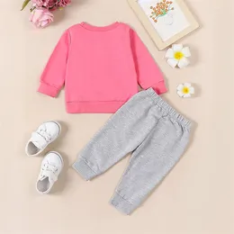 Clothing Sets Toddler Infant Baby Girl Fall Spring Outfit Clothes Sassy Sweatshirt Pullover Top Elastic Waist Pants Set