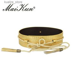 Belts Wide Snakeskin Belts for Women Casual Dress Golden Silvery Wide Dress Belt Braided Self-Tie Design Waist Strap for Womens Jeans L240308