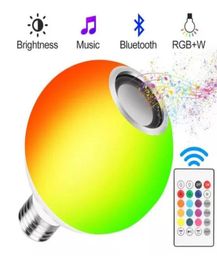 E27 APP Smart RGB Bulb light Wireless Bluetooth Speaker LED Lamp RGBW Light Music Player Dimmable Remote Control 110V 220V6764921